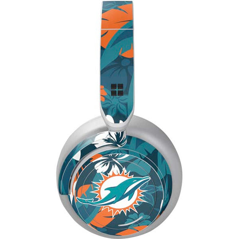 NFL Miami Dolphins Tropical Print Surface Headphones Skin